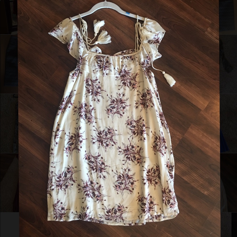White floral spring/summer dress